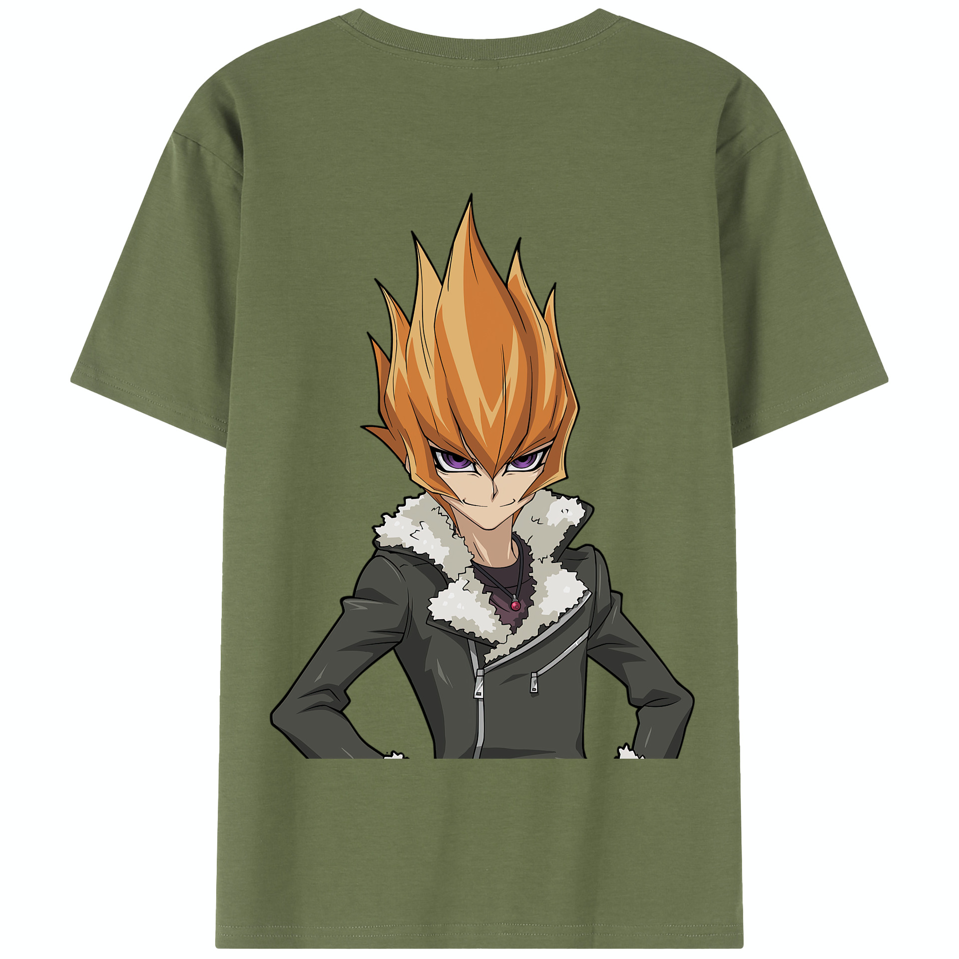 （画像用） 遊☆戯☆王 Yu-Gi-Oh! 綿100％半袖Tシャツ（背面プリント）